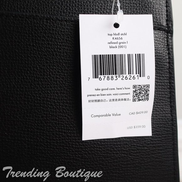 NWT Kate Spade Darcy Leather Top Handle Satchel Crossbody in Black - Picture 7 of 12